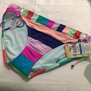 Swimsuit bottoms XL NWT Stripe Multicolors.